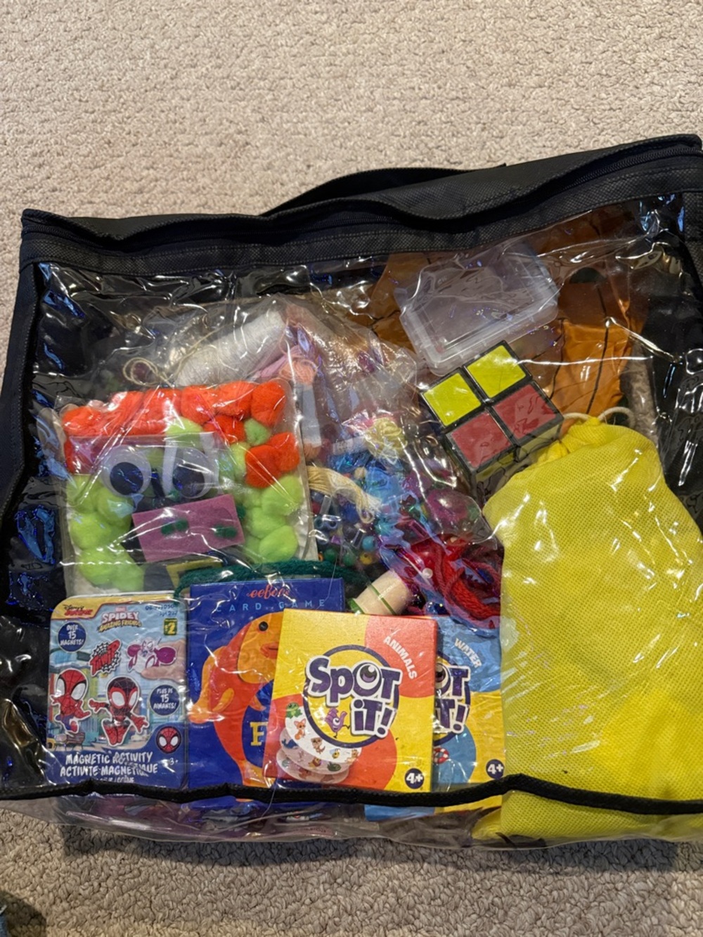Kids Card Games and crafting, miscellaneous puzzles, beading